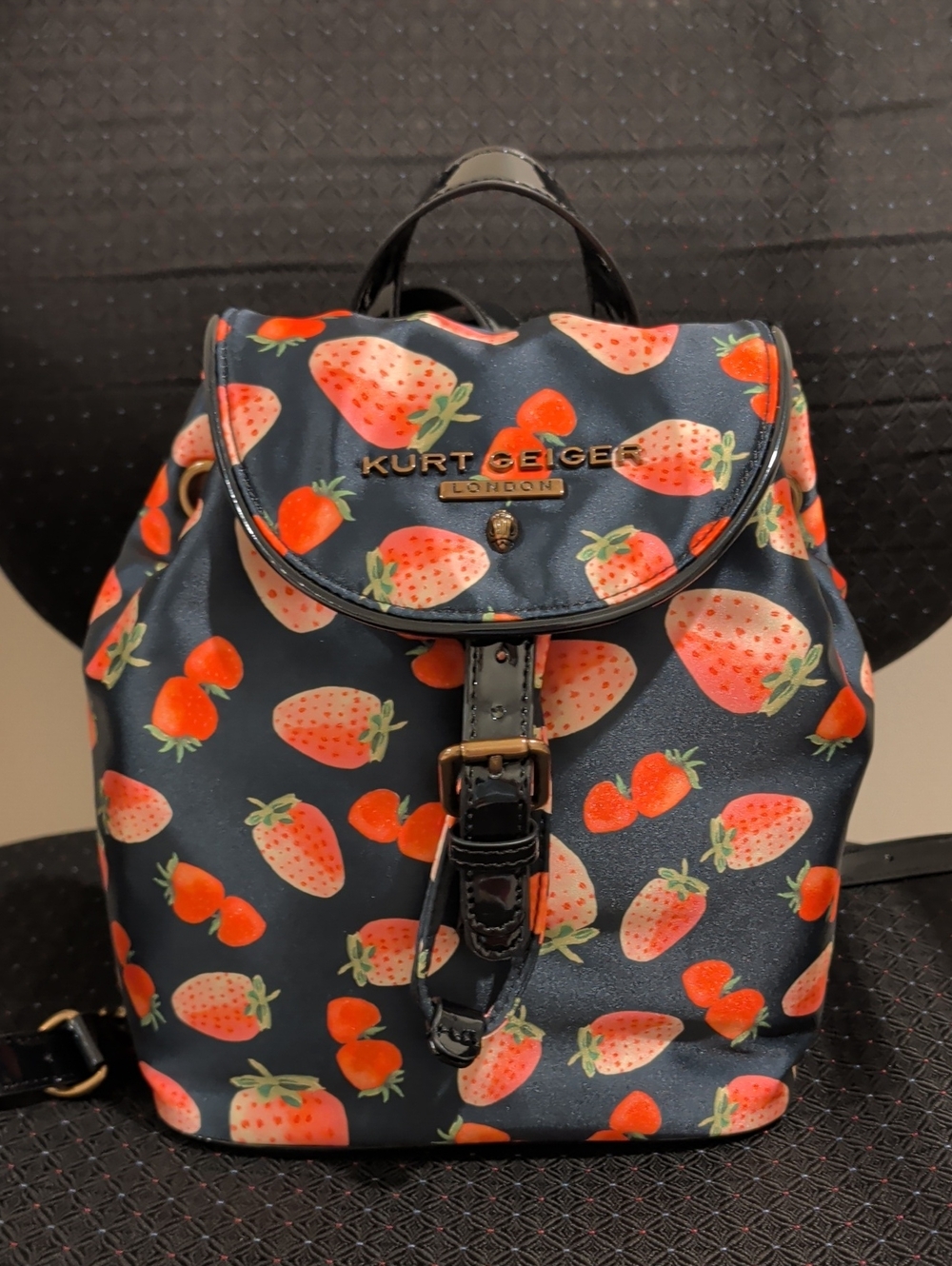Kurt Geiger Strawberry-Print Mini Backpack